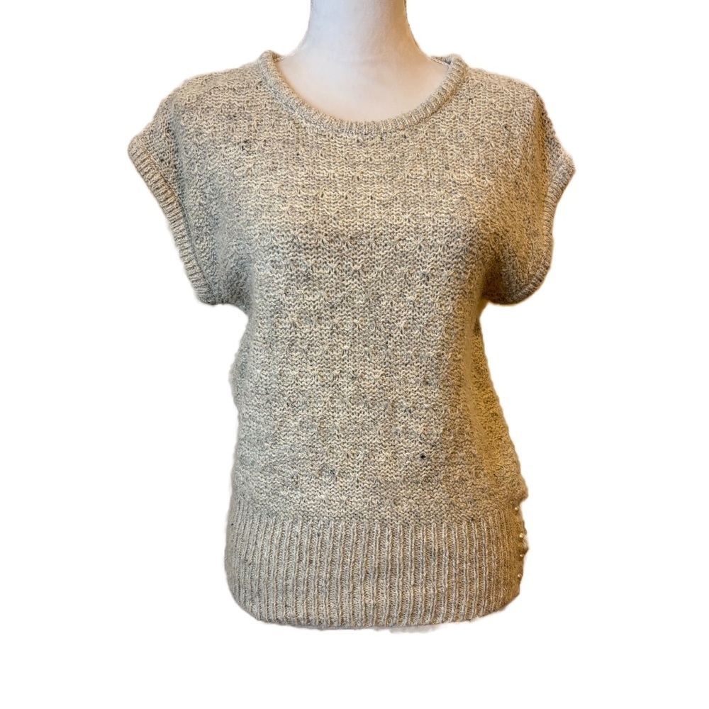 FABE Vintage Silk Blend Knitted Sweater Pearl Buttons at Hip Women’s Large - Picture 10 of 10